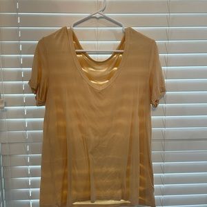light orange short sleeve